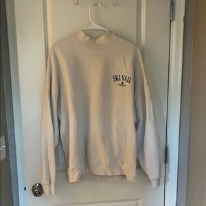 Ski Vail Cream Oversized Sweatshirt